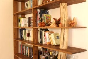 Chestnut bookshelf