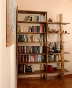 Chestnut bookshelf